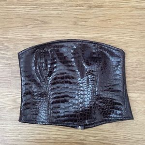 Motel Rocks Crop Tube Top Bustier